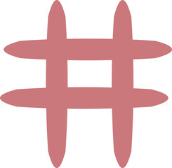 hashtag's symbol ICON