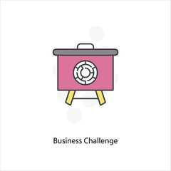 Business Challenge icon vector stock