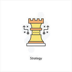 Strategy icon vector stock