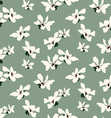 Seamless flower pattern, floral print.