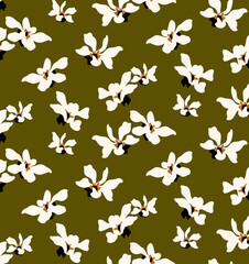 Seamless flower pattern, floral print.