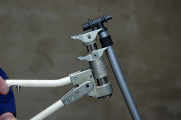Plumber installing  heating systems