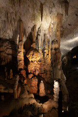 Fototapeta na wymiar Stalactites and stalagmites