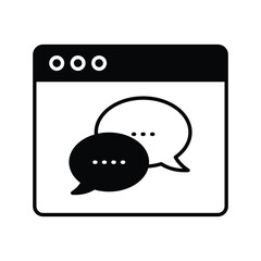 Blog Management icon vector stock