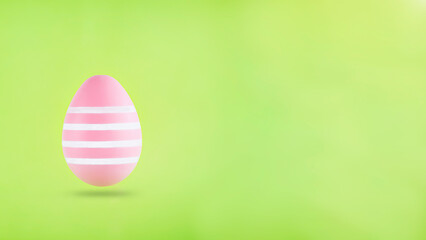 pink easter eggs on a green background