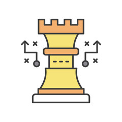Strategy icon vector stock