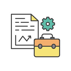 Project Management icon vector stock