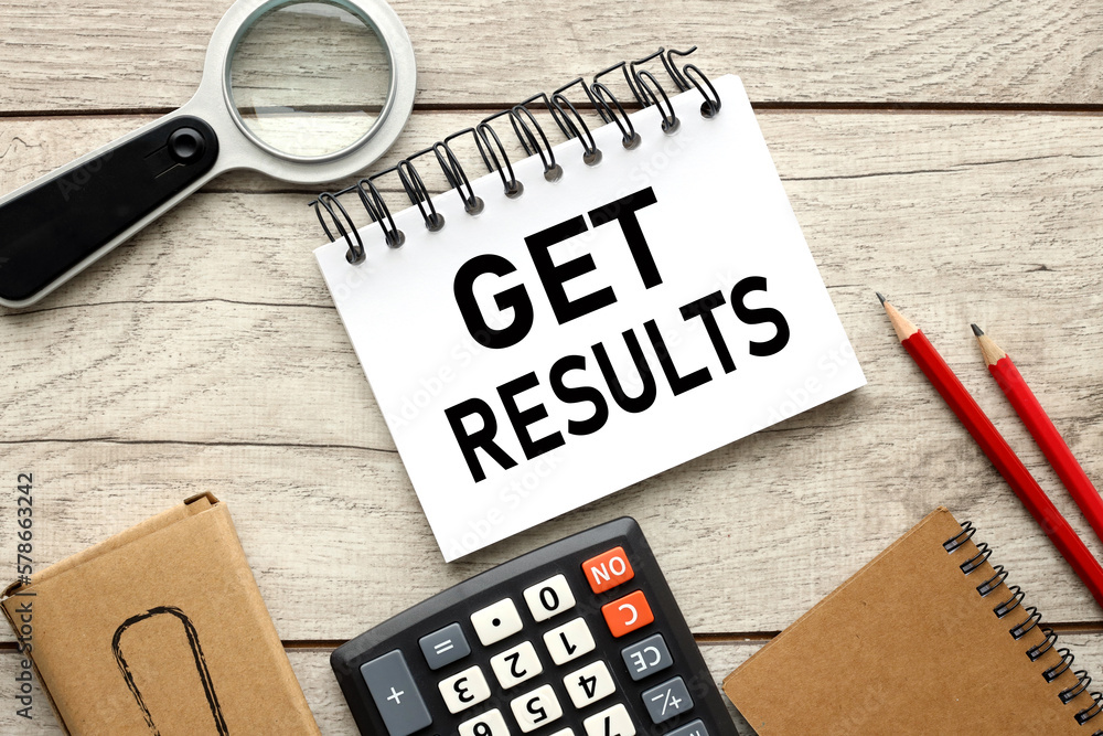 Aufkleber get results light background table text on notepad operation