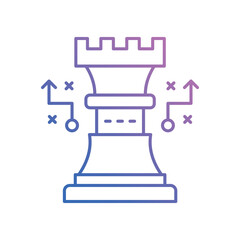 Strategy icon vector stock