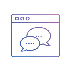 Blog Management icon vector stock