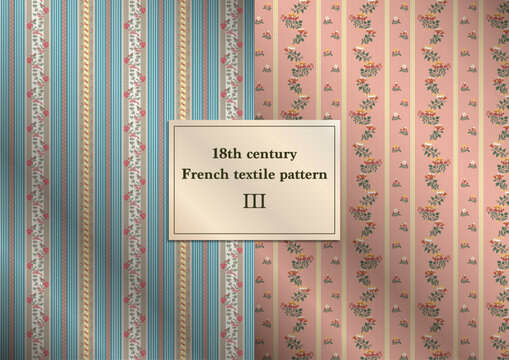 18th century French textile pattern Ⅲ・ 18世紀フランスの模様 Ⅲ