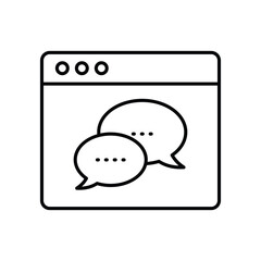 Blog Management icon vector stock