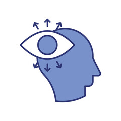 Vision icon vector stock