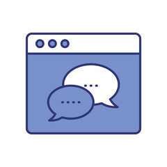 Blog Management icon vector stock