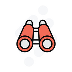 binoculars icon vector stock