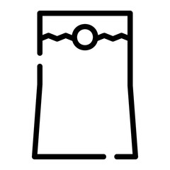 paper bag line icon