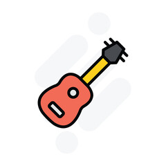ukulele icon vector stock