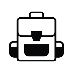 backpack icon vector stock
