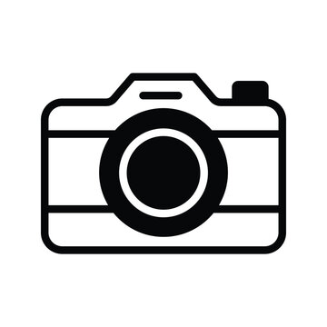 camera icon vector stock
