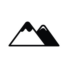mountain icon vector stock
