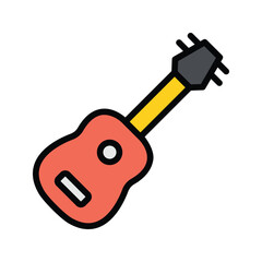 ukulele icon vector stock