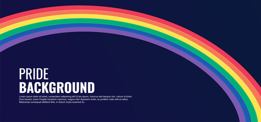 LGBT pride abstract background. Vector background with rainbow colors. Vector Banner Template for Pride Month	