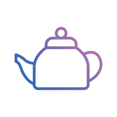 tea kettle icon vector stock