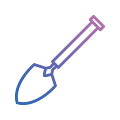 shovel icon vector stock