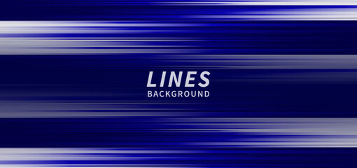 Abstract horizontal light white and blue stripe lines background.