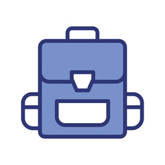 backpack icon vector stock