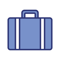 suitcase icon vector stock
