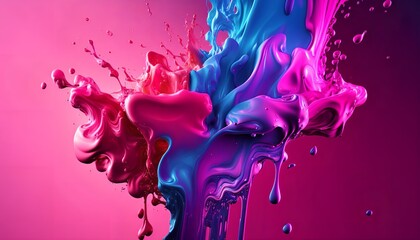 PINK COLOR SPLASH BACKGROUND