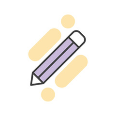 pencil icon vector stock