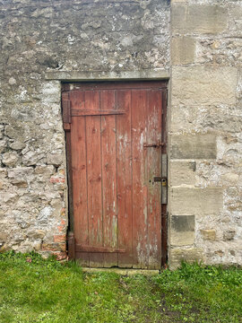 Door to ancient walled garden 