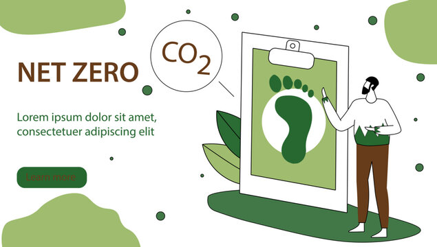 Sustainable economic growth strategy, recourses reuse and reduce co2 emission and climate impact. ESG, green energy and industry concept. Vector illustration.