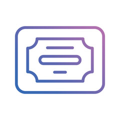 certificate icon vector stock