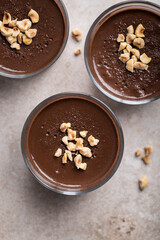 pots de crème au chocolat et noisette fait maison