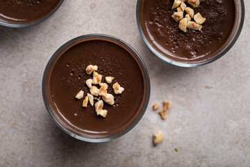 pots de crème au chocolat et noisette fait maison