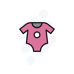 baby clothes icon vector stock