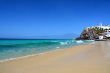 Morro Jable beach at Fuerteventura island,