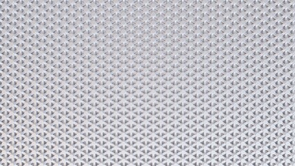 3D Futuristic hexagonal white background Abstract geometric grid pattern