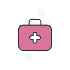 First Aid Kit icon vector stock