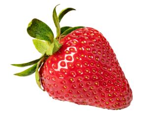 Strawberry on transparent background. png file