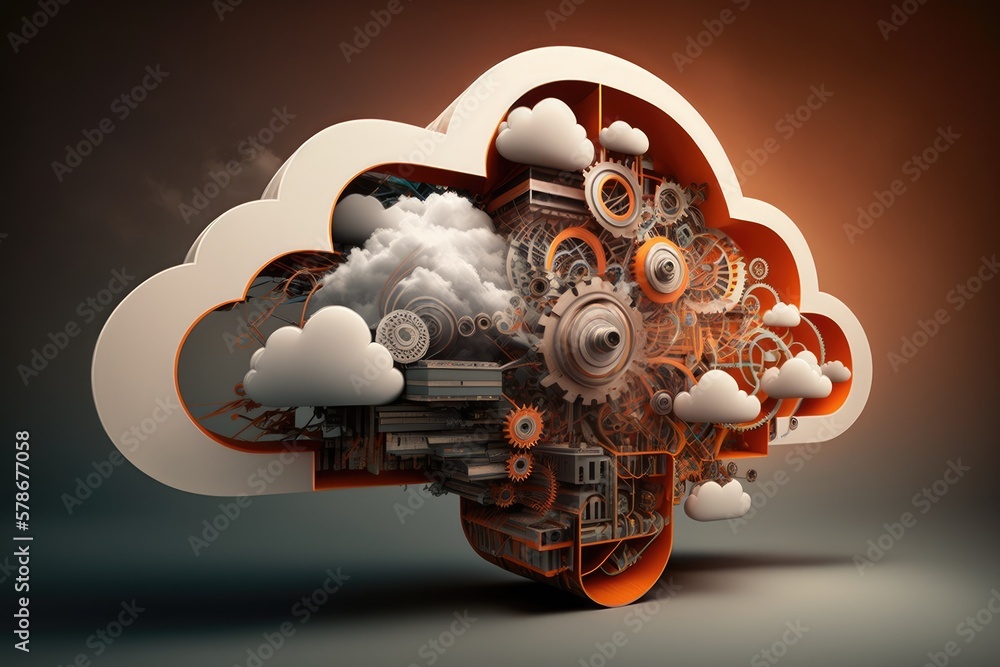 Poster technologies based on the cloud. generative ai