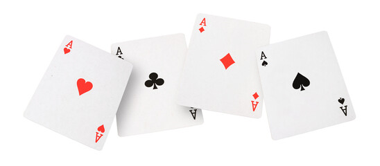 playing cards on transparent background. png file