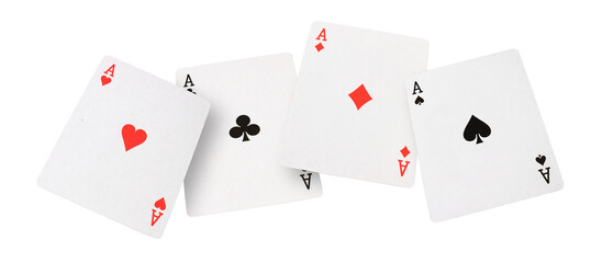 playing cards on transparent background. png file