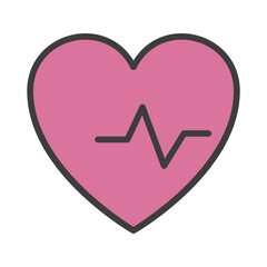 Cardiogram icon vector stock