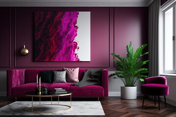 In the high end interior design industry, the color magenta will be all the rage in 2023. Red burgundy color was used to paint a faux gallery wall. Interior design house plan template modern. Incorpor