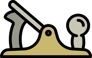 Wood plane icon outline vector. Carpenter tool. Work construction