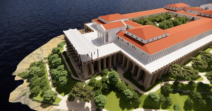 virtueller Flug von der Nordwestecke um die Seeterrasse bis zur Nordostecke